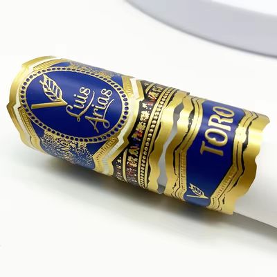 شراء Custom Logo Cigar Label with Full-automatic Production and Customized Shape for Premium Branding online manufacture