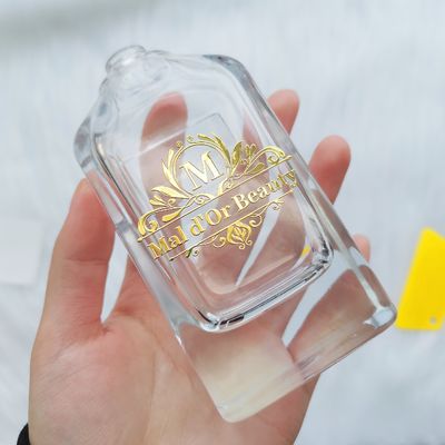 سعر جيد عطر التعبئة والتغليف شعار مخصص عطر زجاجة ملصق الطابع الساخن الملصقات الشفافة للشموع الانترنت