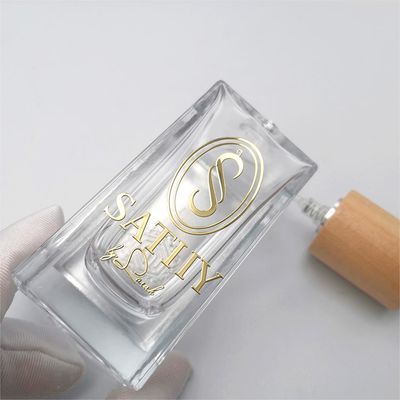 سعر جيد ملصق 3D التجميل المخصص الصفيحة الذهبية الملصق العطر الزجاجية الزجاجة شعار الانترنت