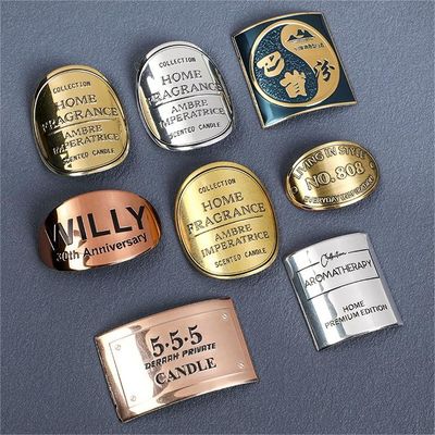 سعر جيد زجاجة النبيذ الذهبية لون النبيذ الأحمر ملصق العطر الزجاجات المعدنية مع تصميم ODM الخاص بك الانترنت