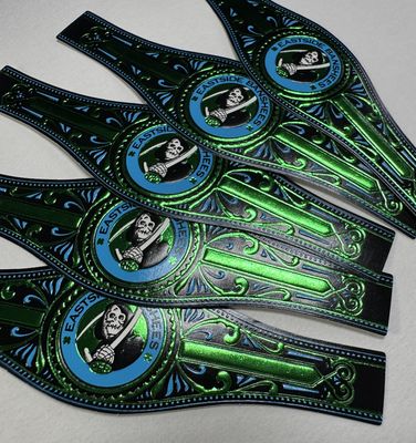 سعر جيد 2025 ملصق حلقة السيجار المخصص المميز مقاوم للماء العلامة التجارية الشخصية OEM UV مطبوعة هدايا حلقة السيجار ملصق ملصق السيجار الانترنت